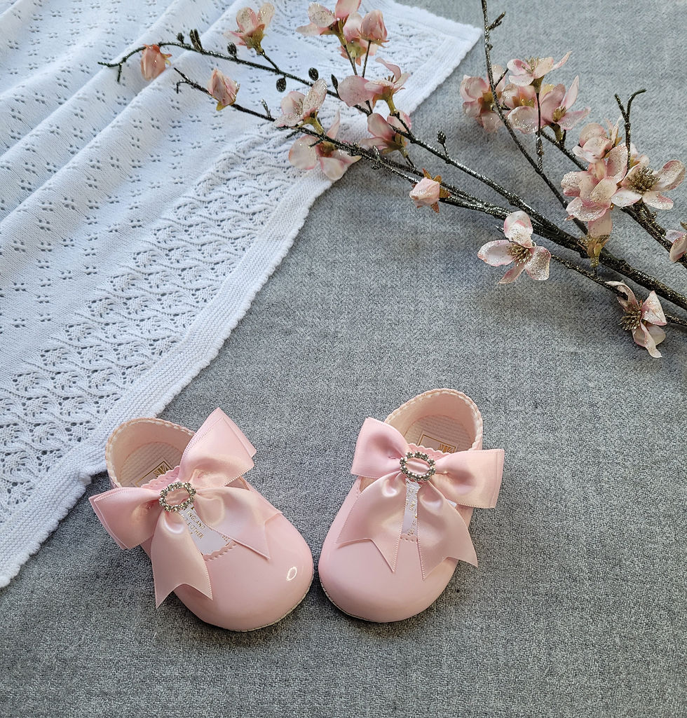 Thumbnail: Diamond Bow Soft Sole shoes