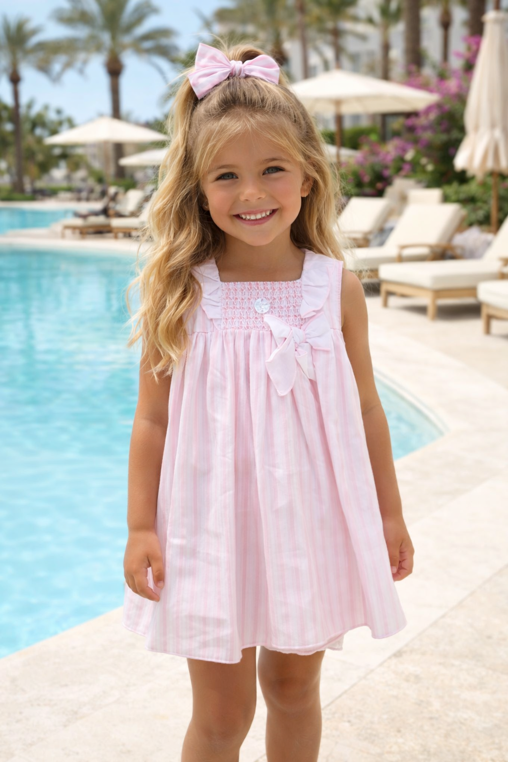 Dulce De Fresa Stripe Dress- Lola