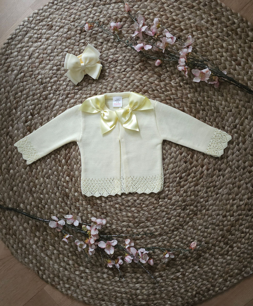 Thumbnail: Luxury Double Bow Cardigan- Maddison