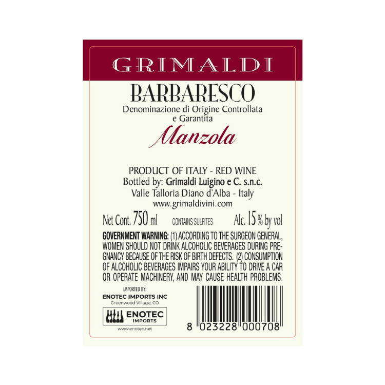 Thumbnail: Grimaldi Barbaresco 'Manzola'
