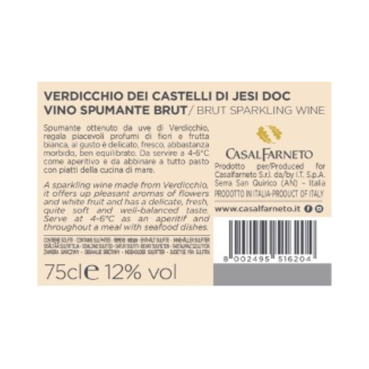 Thumbnail: Casalfarneto Spumante Verdicchio Brut 'Primo' NV