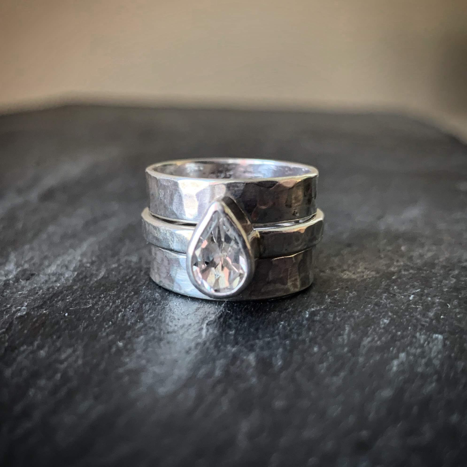 Womens Three-Piece Stackable Set, Pear - Wholesale