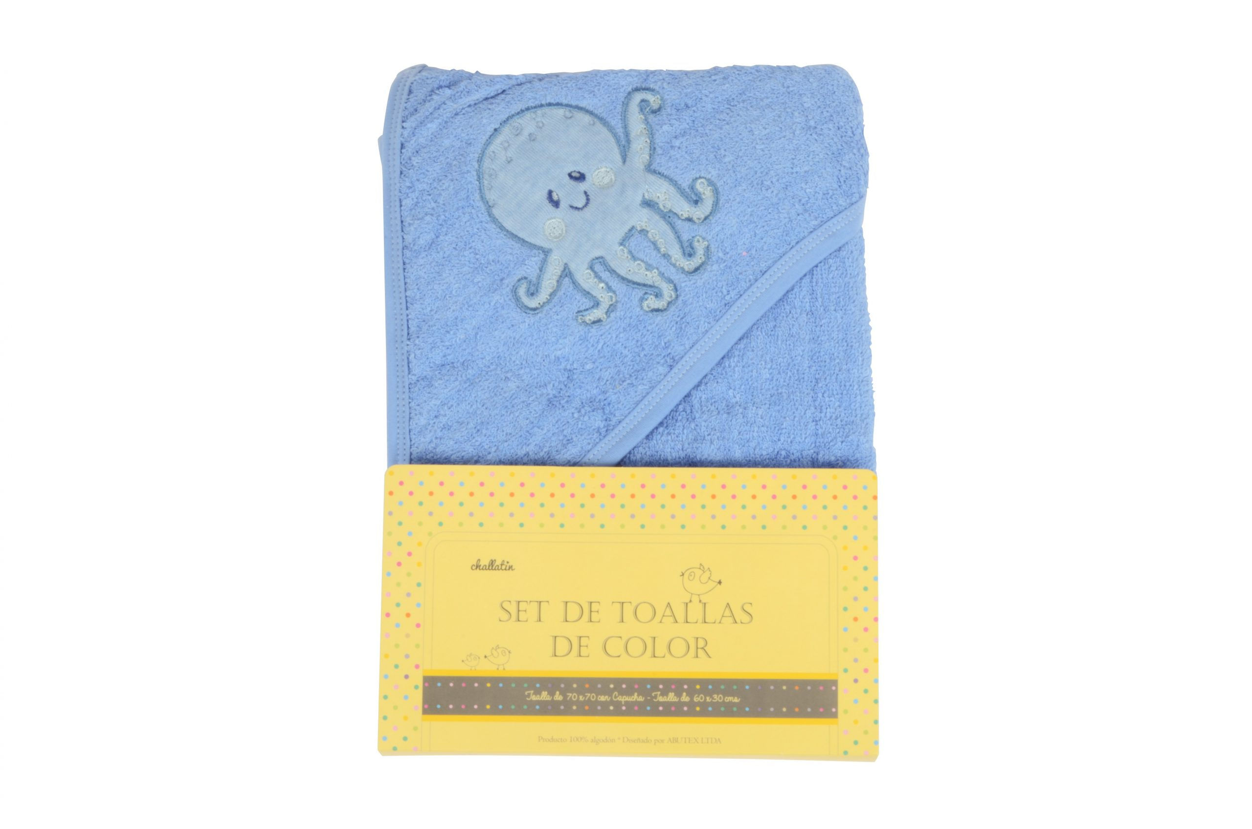 Set de 2 Toallas Color Celeste