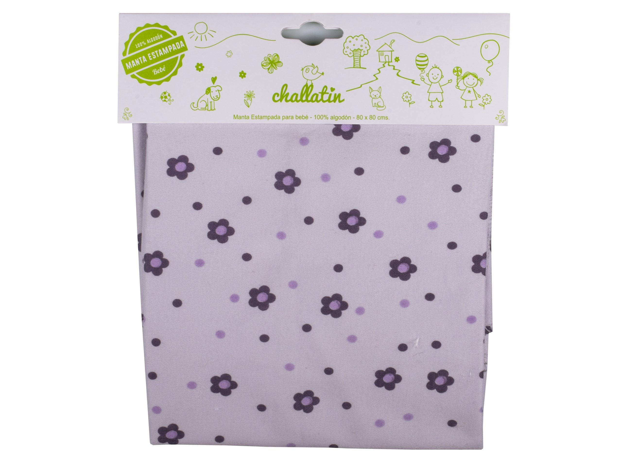Manta Estampada Lila (Tuto Grande)