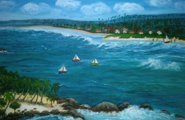 Mar com ilha