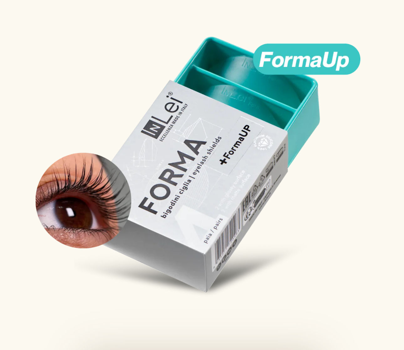 InLei - FORMA + FormaUP NEW Universal Eyelash Shields (4 Pairs per Pack)