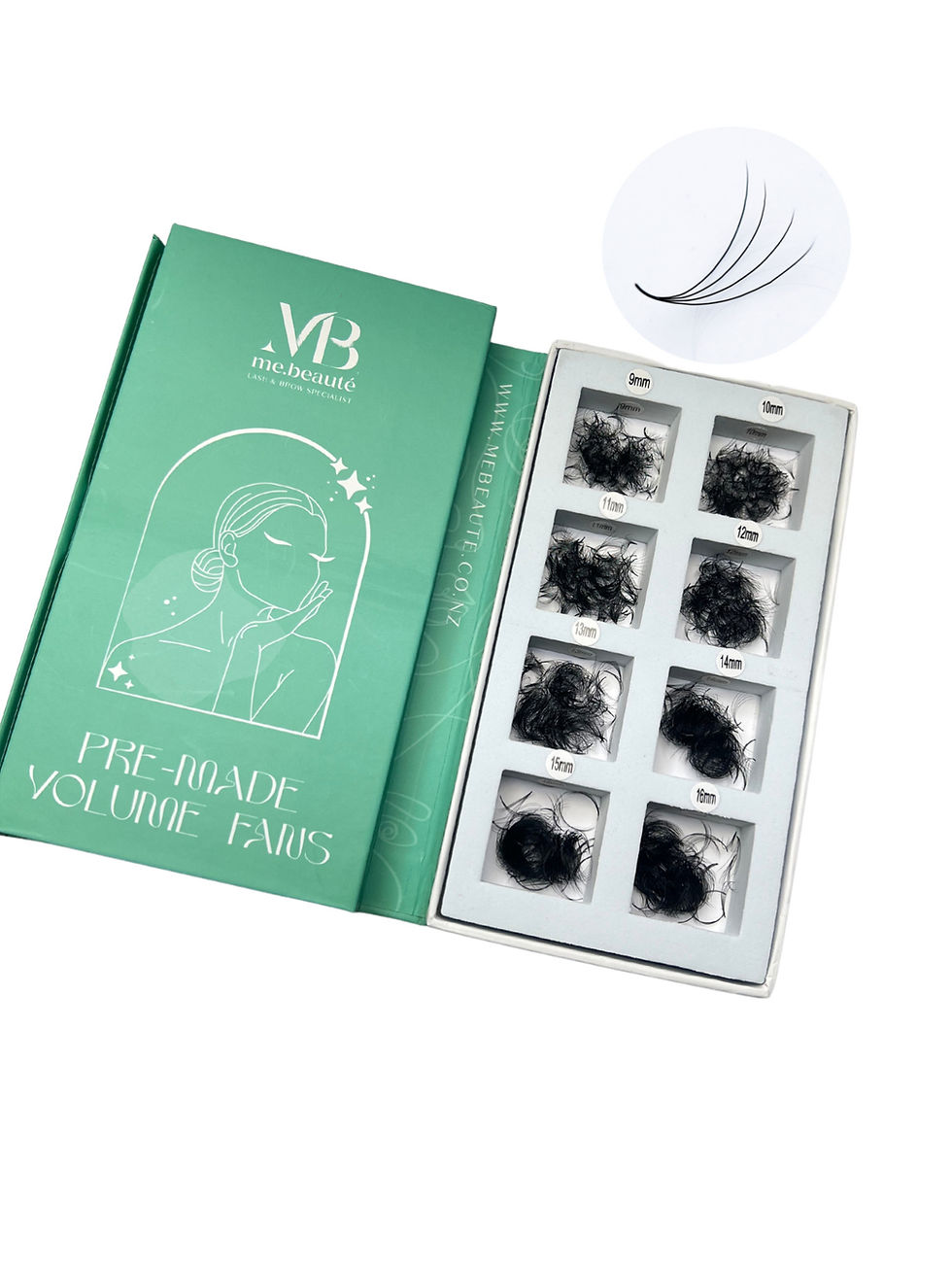 Thumbnail: Mix Pre-made Volume Fans - Size 9-16mm (200 fans per size)