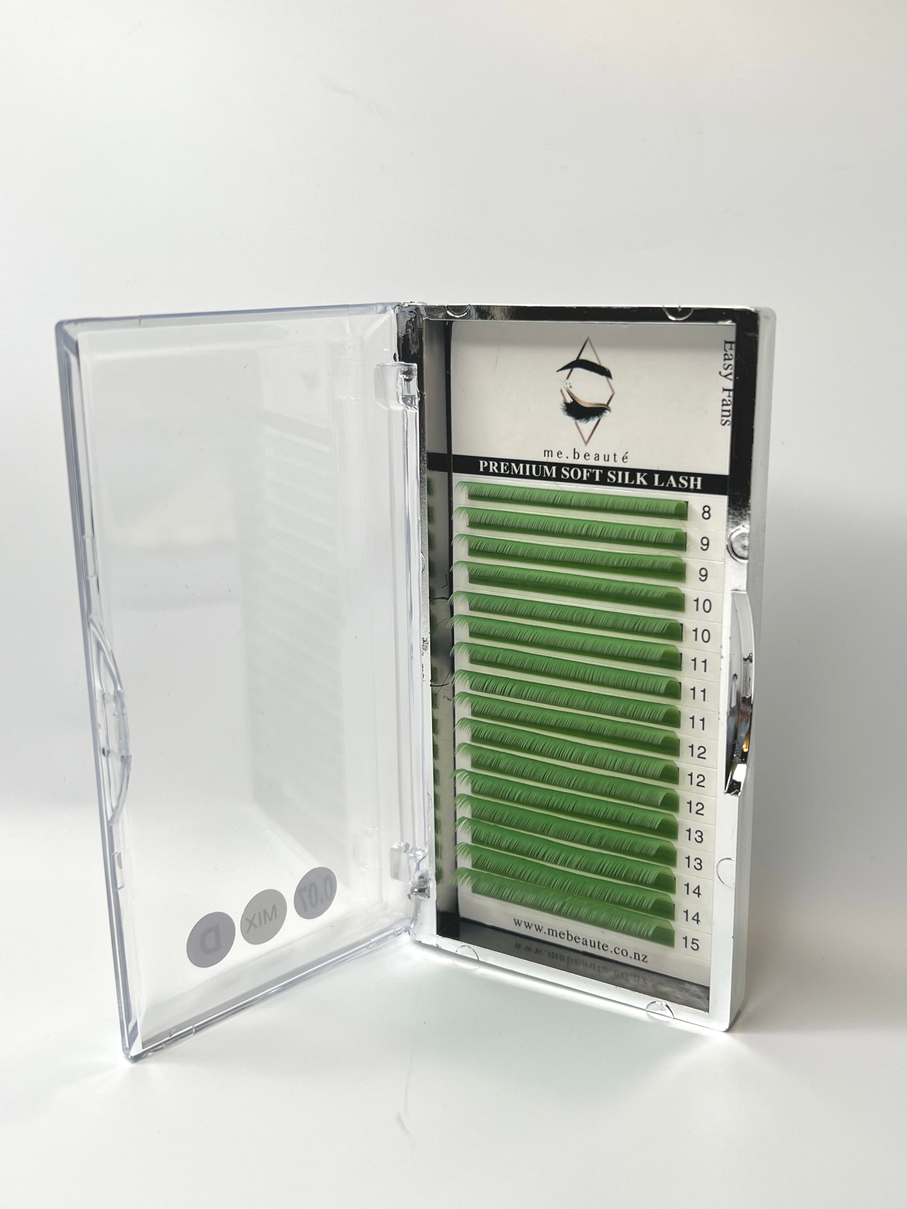 Pastel Light Green Volume Lashes (0.07)