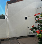 courtyard wall before