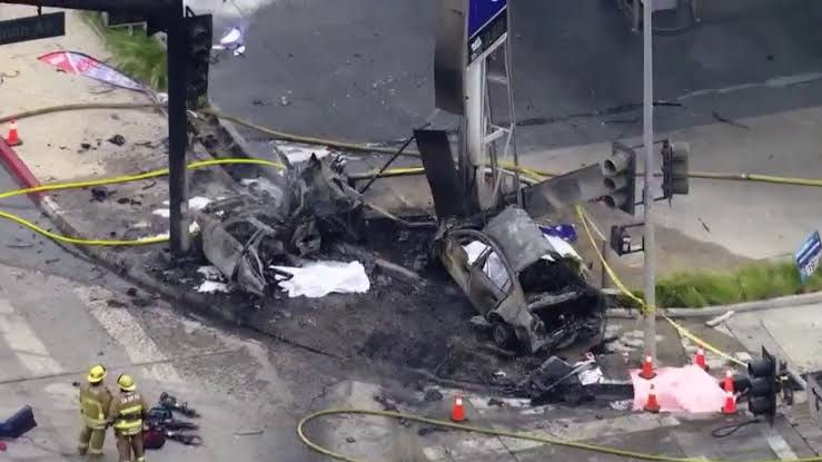 The crash site