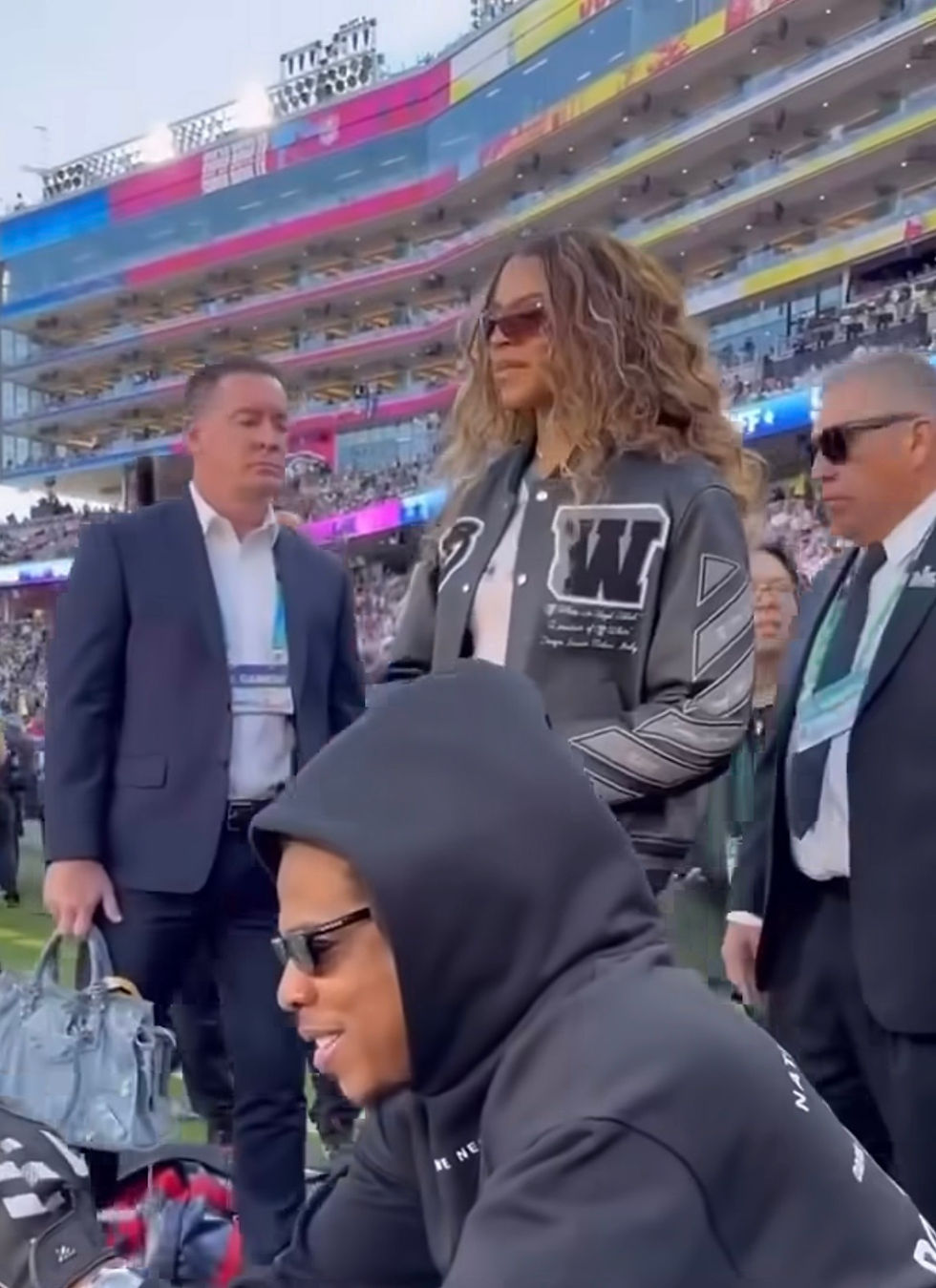 Jay Z and Blue Ivy at the Super Bowl (2026)