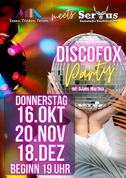 Discofox Partys 2025 im MIA Trostberg