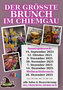 Der größte Brunch im Chiemgau - alle Termine von September bis Dezember 2025