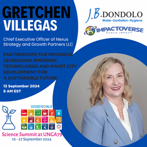 Gretchen Villegas, Nexus CEO, at UNGA Science Summit