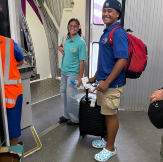 The big plane to New Zealand.