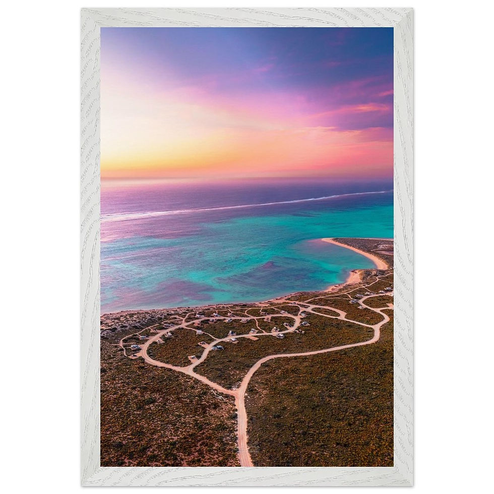 Thumbnail: Osprey Bay Campground - Museum-Quality Paper - Premium Wood Frame
