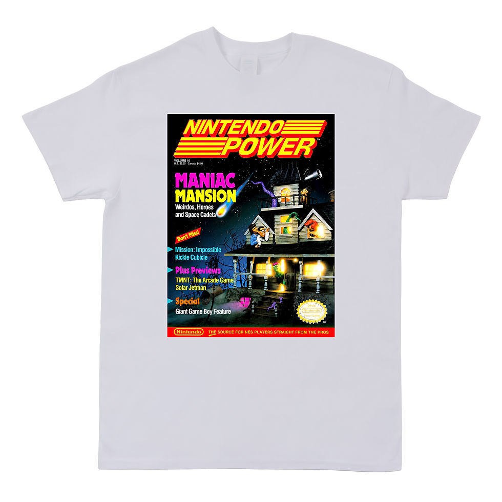 Thumbnail: Nintendo Power Vol. 16 (Maniac Mansion) Cover Art T-Shirt