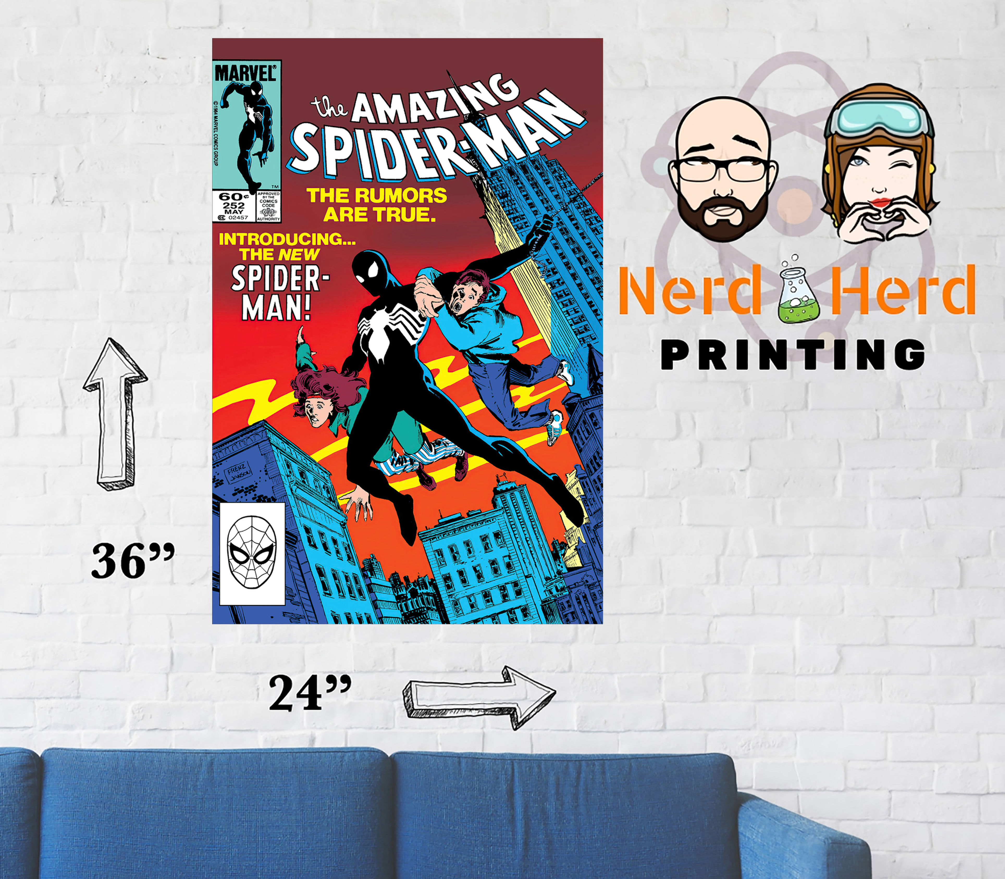 Amazing Spider-man #252 Cover Poster