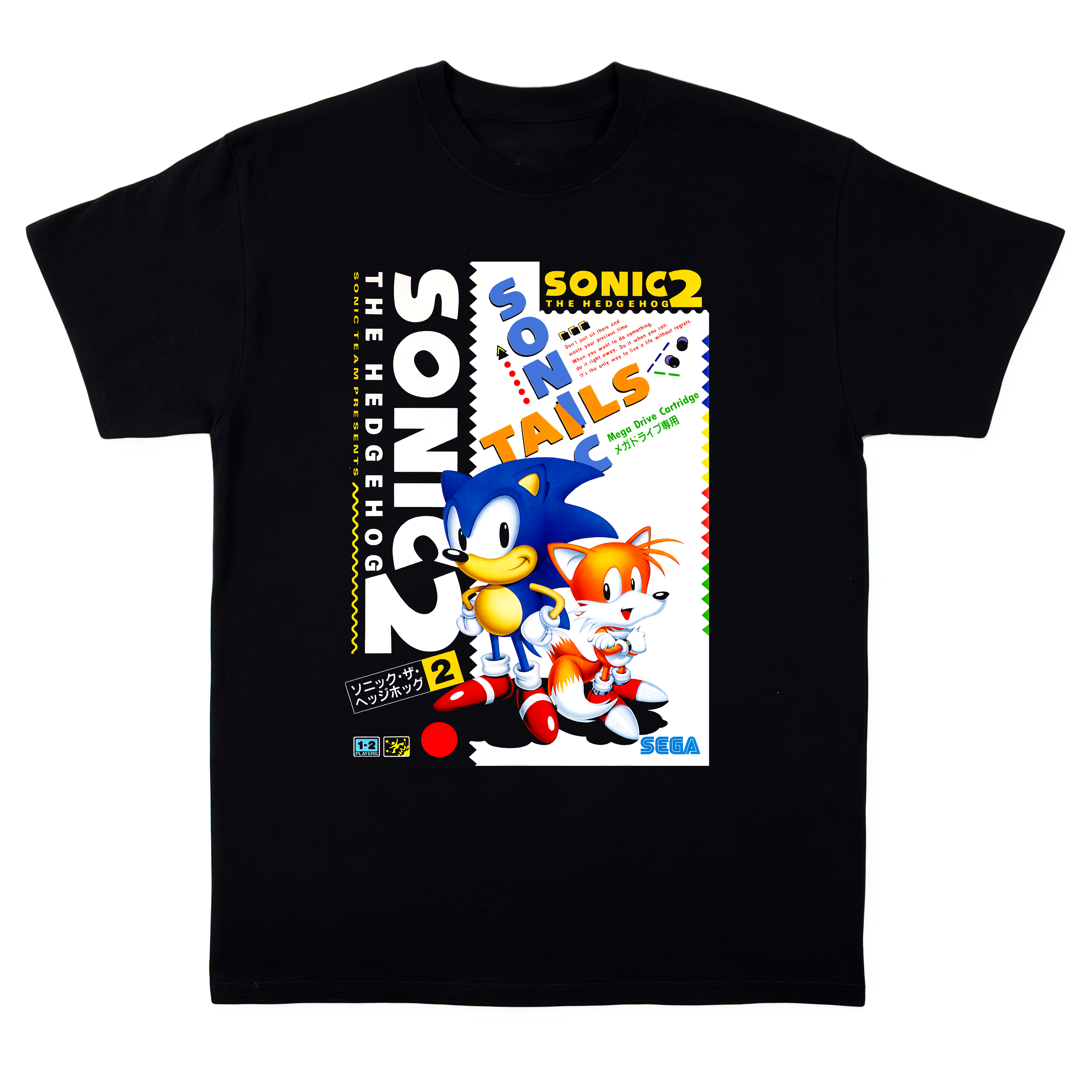Sonic the Hedgehog 2 Sega JP Box Art T-Shirt