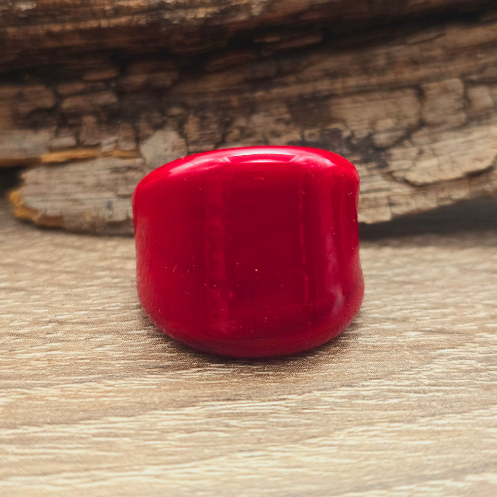 Miniaturbild: Murano Glasring uni rot Gr. 18