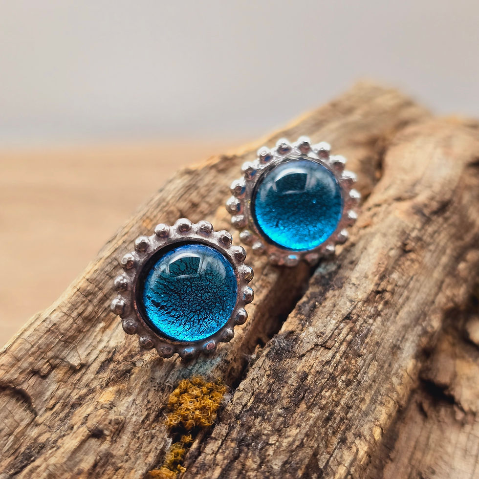 Muranoglas Ohrstecker O 047