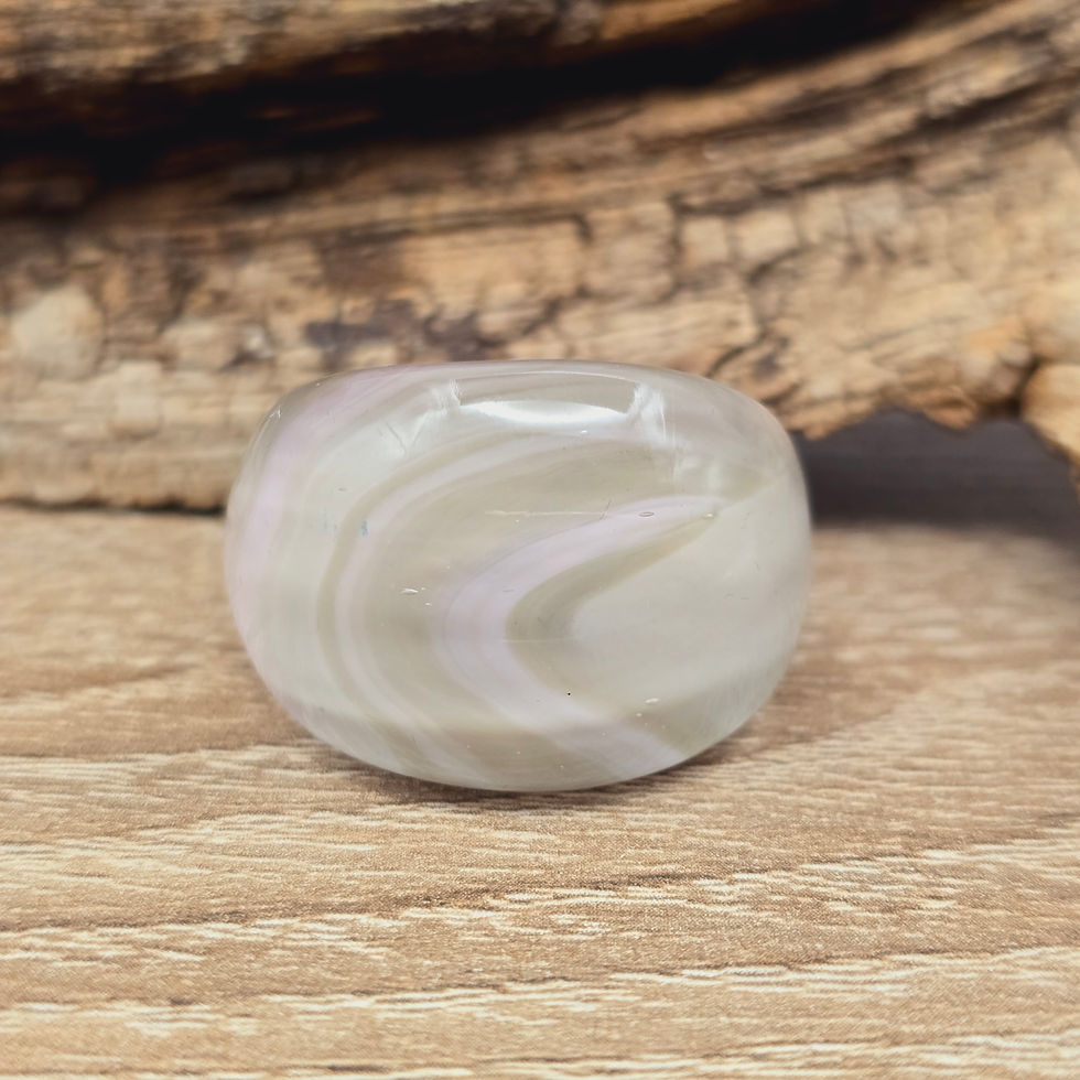 Miniaturbild: Murano Glasring in  uni grau, changierend Gr. 20
