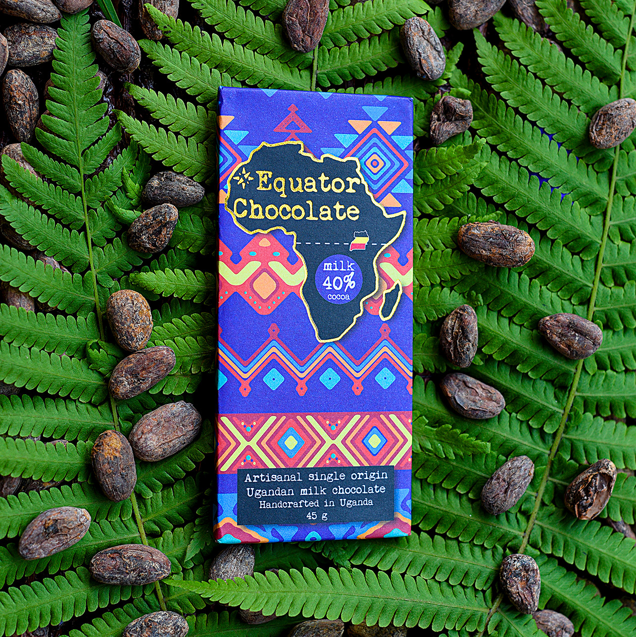 45g Premium Milk Chocolate bar - 40% Cocoa