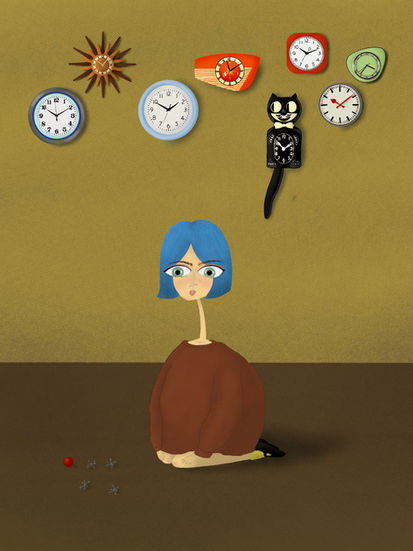 "Awkward Girl Clocks"
Digital Media