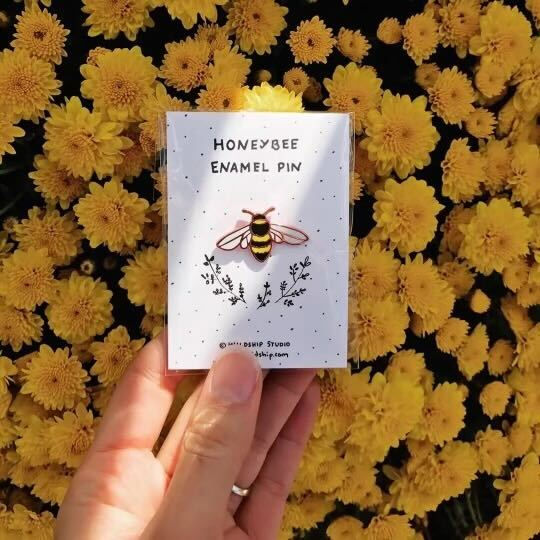 Thumbnail: Honey Bee Enamel Pin