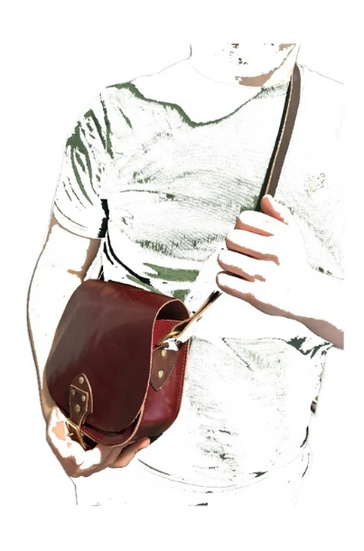 Leather Saddle Bag