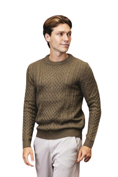 Suéter Tricot Braddord Jacquard Oliva