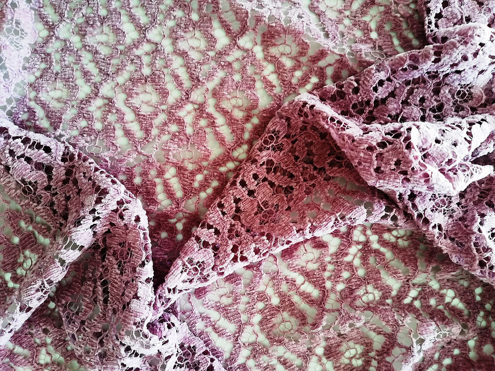 Renda a metro com fio chenille