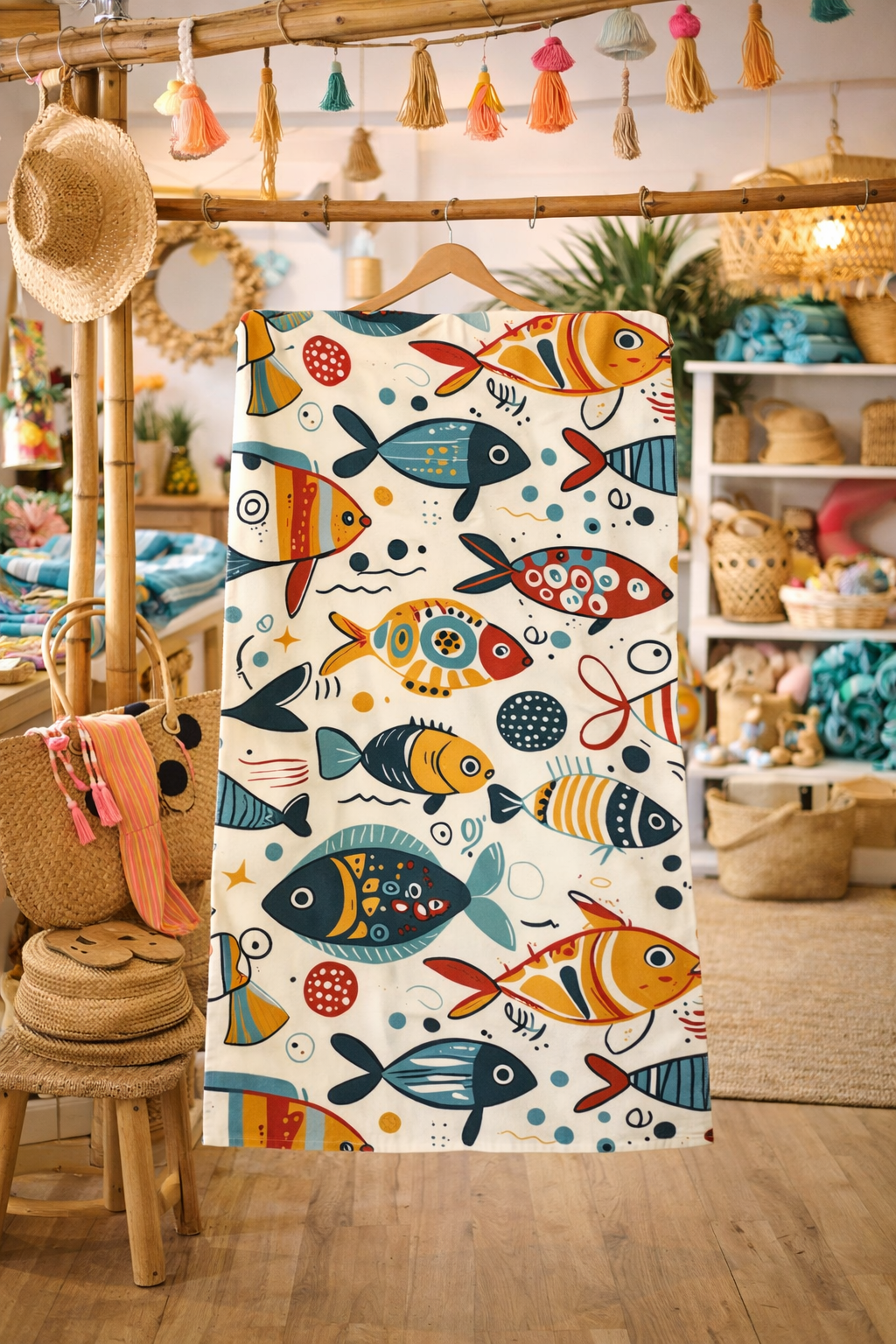 SERVIETTE DE PLAGE RECTANGULAIRE - 70cm x 180cm