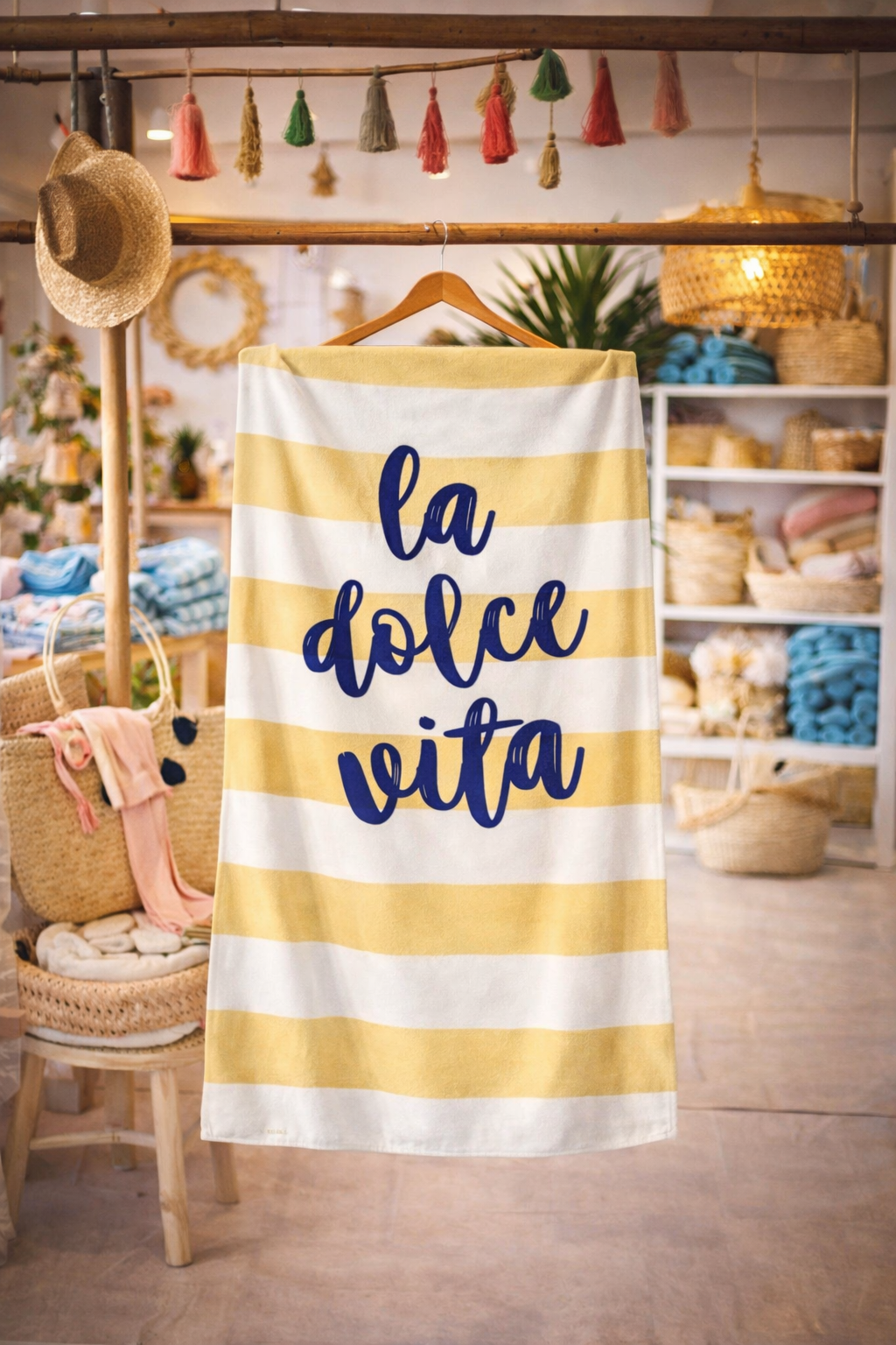 SERVIETTE DE PLAGE RECTANGULAIRE - 90cm x 180cm