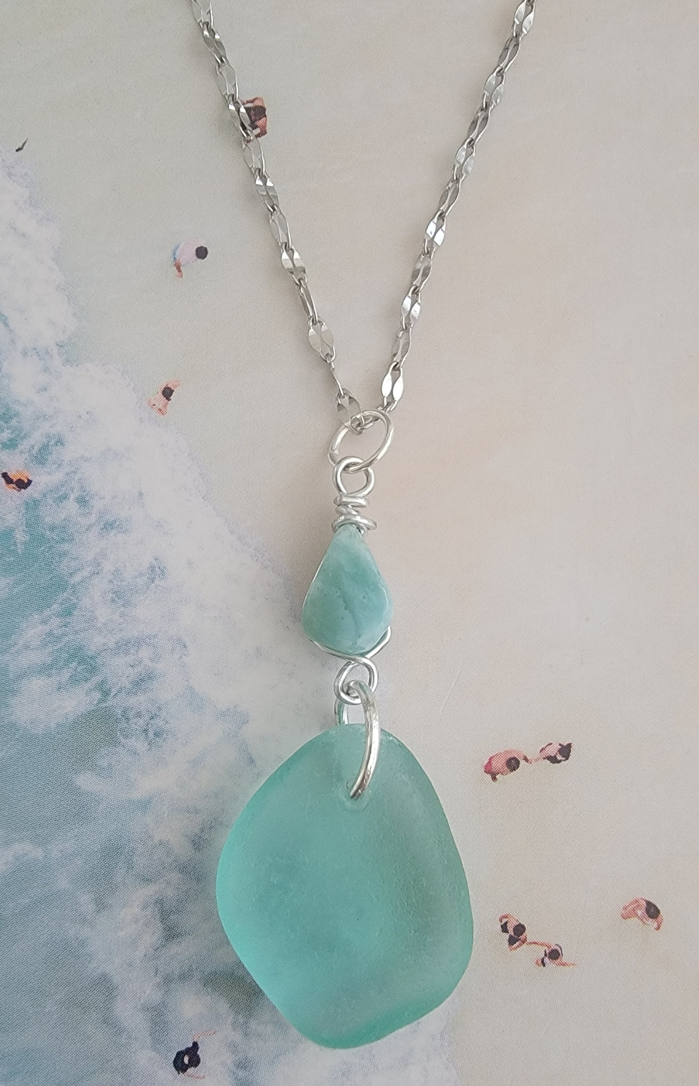 Larimar and Seaglass