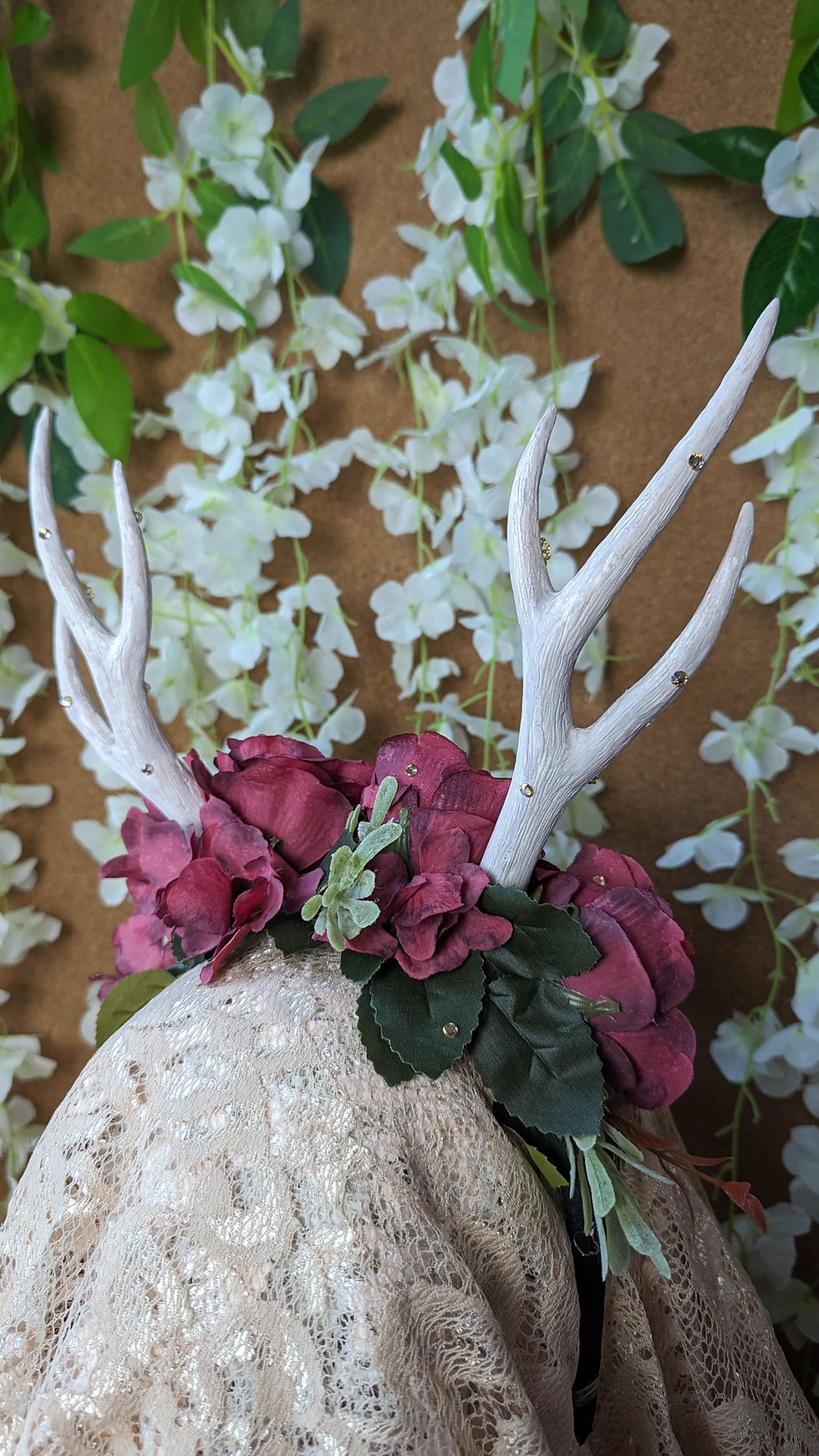 Thumbnail: Wine Red Antlers Headdress