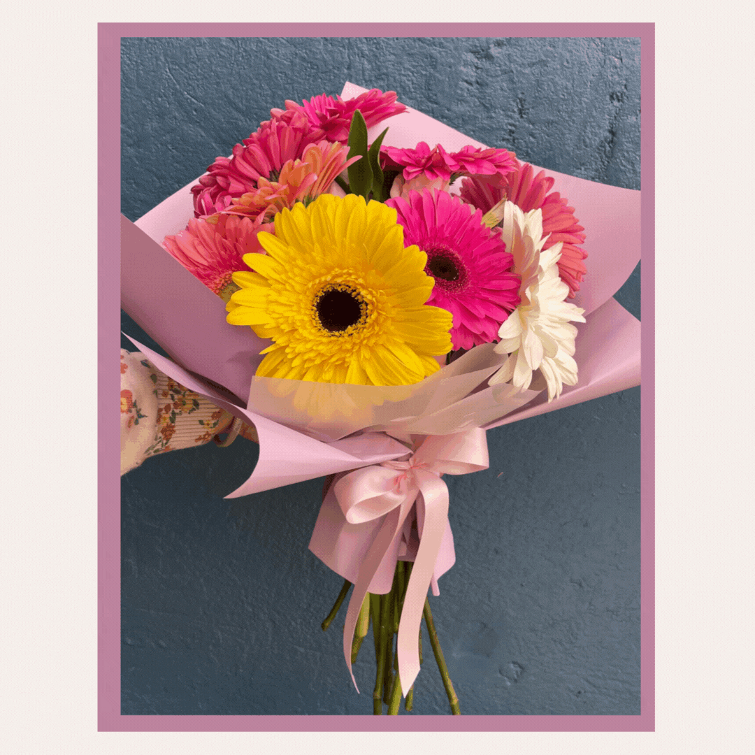 Bouquet gerberas colores vivos