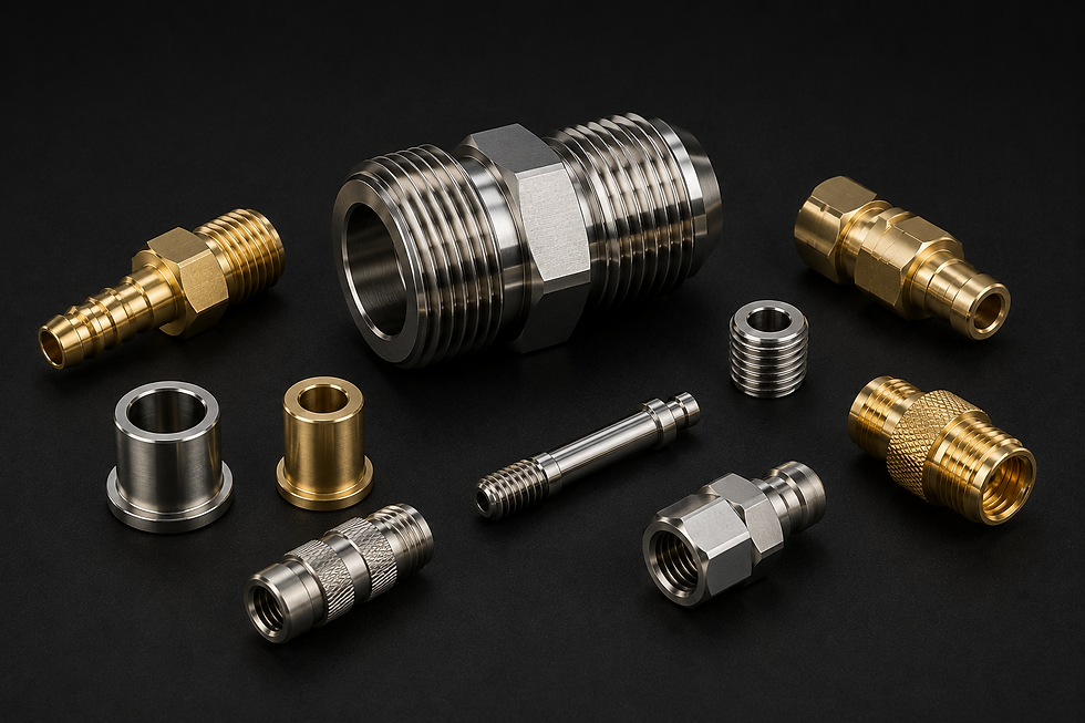 Precision screw machined parts and turned metal components