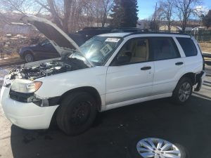 2008 forester front left