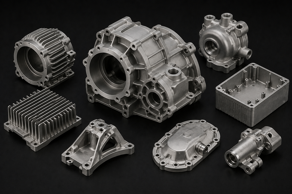 Aluminum and zinc die cast precision components