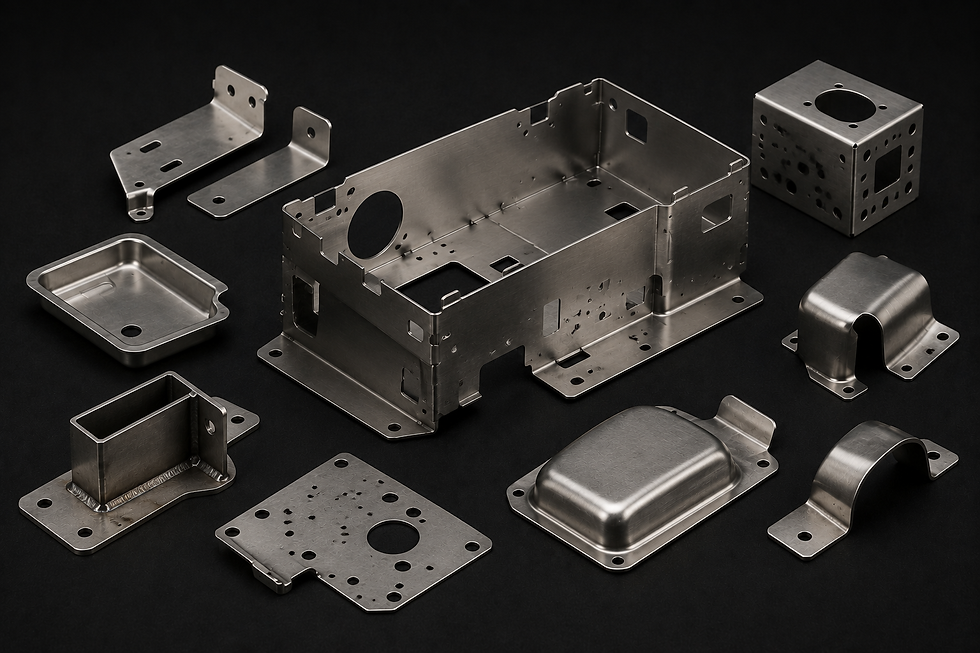 Precision metal stamped and fabricated sheet metal components