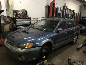 2005 Outback XT front left