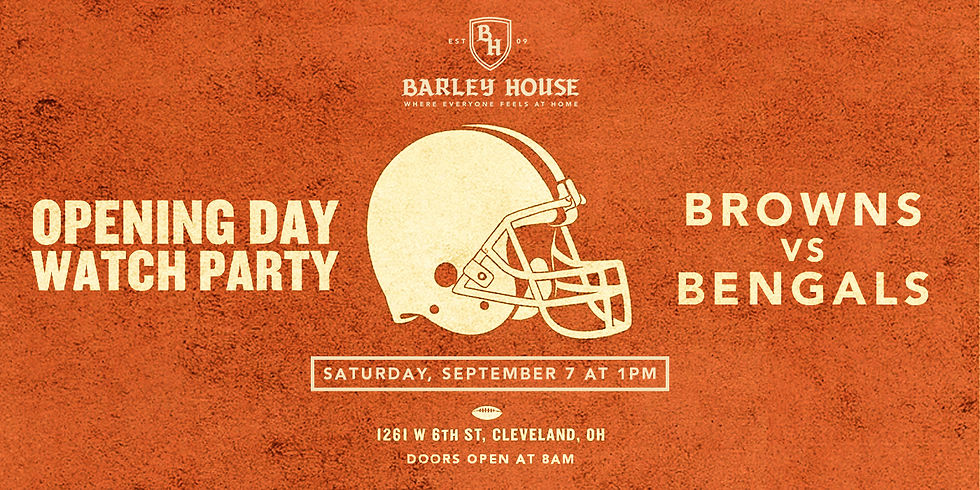 BROWNS vs BENGALS Opening Day Watch Party