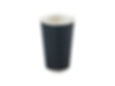 16oz black ripple paper hot drink cups