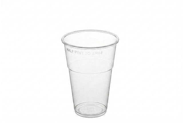 Disposable Plastic Half-Pint Glasses