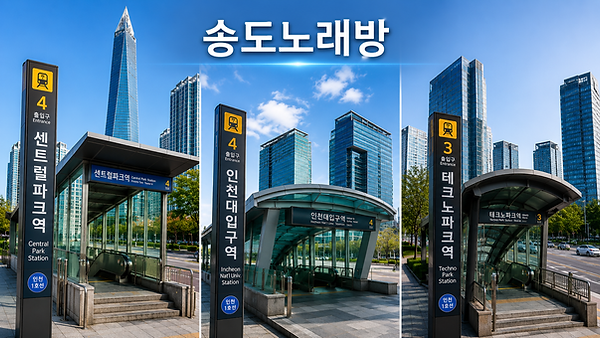 송도가라오케 노래방의  접근하기 좋은 주변 교통수단 이미지 입니다.