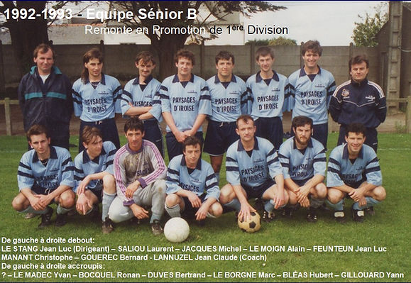 1992-1993 - Equipe Seniors B Remonte en 
