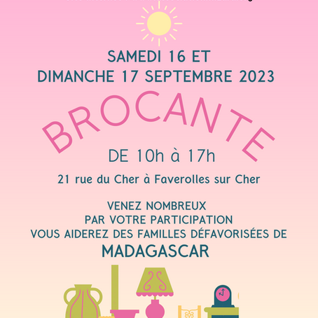 Brocante les 16 et 17 septembre