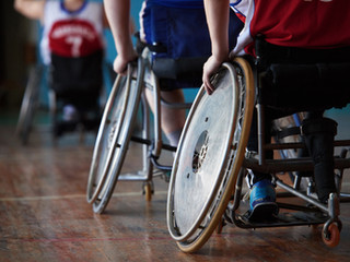 Disabled Athletes in Sports Hall