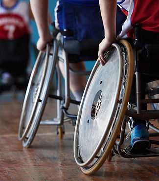 スポーツホールの障害者